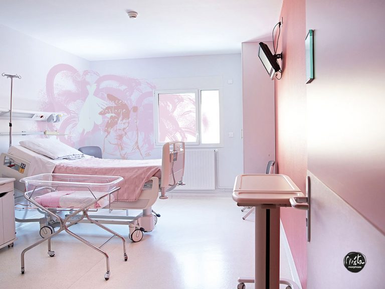 Interior decoration in maternity room